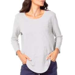 Escape By Habitat Women's Hi/Lo Long-Sleeve T-Shirt -Outlet Cladique Store 10004 Dune 1