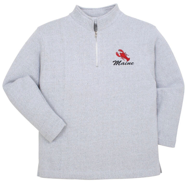 ESY Women's Maine Lobster Quarter Zip Sweatshirt 1 ESY Women's Maine Lobster Quarter Zip Sweatshirt