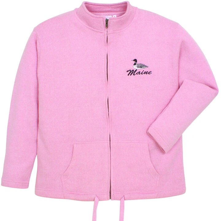 ESY Women's Maine Loon Full Zip Sweatshirt 1 ESY Women's Maine Loon Full Zip Sweatshirt