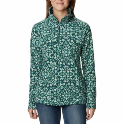 Columbia Women's Glacial IV Print Half-Zip Fleece Top