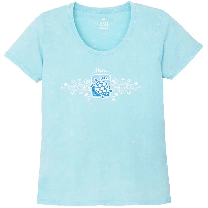 EMI Women's Bonita Turtle Maine Short-Sleeve T-Shirt 1 EMI Women's Bonita Turtle Maine Short-Sleeve T-Shirt