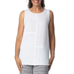 Habitat Women's Express Travel Pieced Tank Top 5 Habitat Women's Express Travel Pieced Tank Top -Outlet Cladique Store 30621 White 1