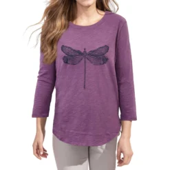 Escape By Habitat Women's Dragonfly Hi/Low Long-Sleeve Top