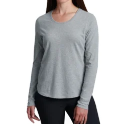 Kuhl Women's Bravada Long-Sleeve T-Shirt -Outlet Cladique Store 8490 Bravada20LS Heather20Grey Front