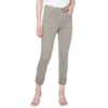 Charlie B Women's Frayed Hem Cropped Twill Pant
