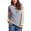 Tribal Women's Cotton Color Block Sweater