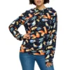 LA Soul Women's Woodland Animals Print Hoodie
