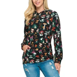 LA Soul Women's Mushroom Print Hoodie