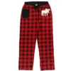 Lazy One Women's Moose Plaid Regular Fit PJ Pant