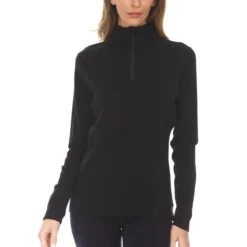 Minus 33 Women's Sequoia Midweight 1/4 Zip Base Layer Top