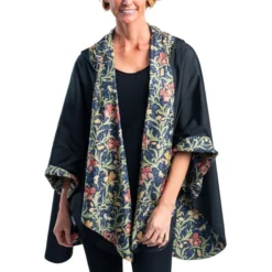 RainCaper Women's William Morris Golden Flowers Rain Poncho