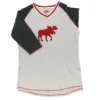 Lazy One Women's Cabin Moose Tall Sleep T-Shirt