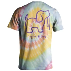 Puppie Love Women's Tie Dye #2 Pup Short-Sleeve T-Shirt