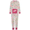 Hatley Little Blue House Women's Patterned Moose Union Suit