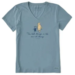 Life Is Good Women's Winnie The Pooh Best Things Crusher Short-Sleeve Shirt