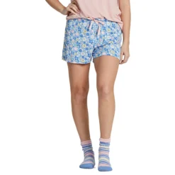 Life Is Good Women's Dragonfly Floral Pattern Lightweight Sleep Short