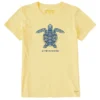 Life Is Good Women's Mandala Turtle Crusher Short-Sleeve Shirt